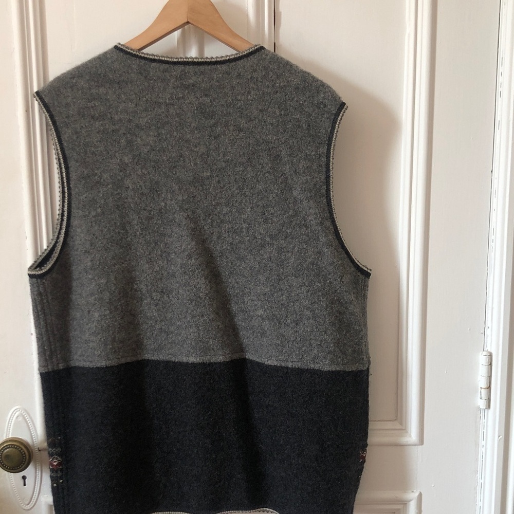 Vintage Penmens Cottagecore Wool Sweater Vest Large - Picture 7 of 8